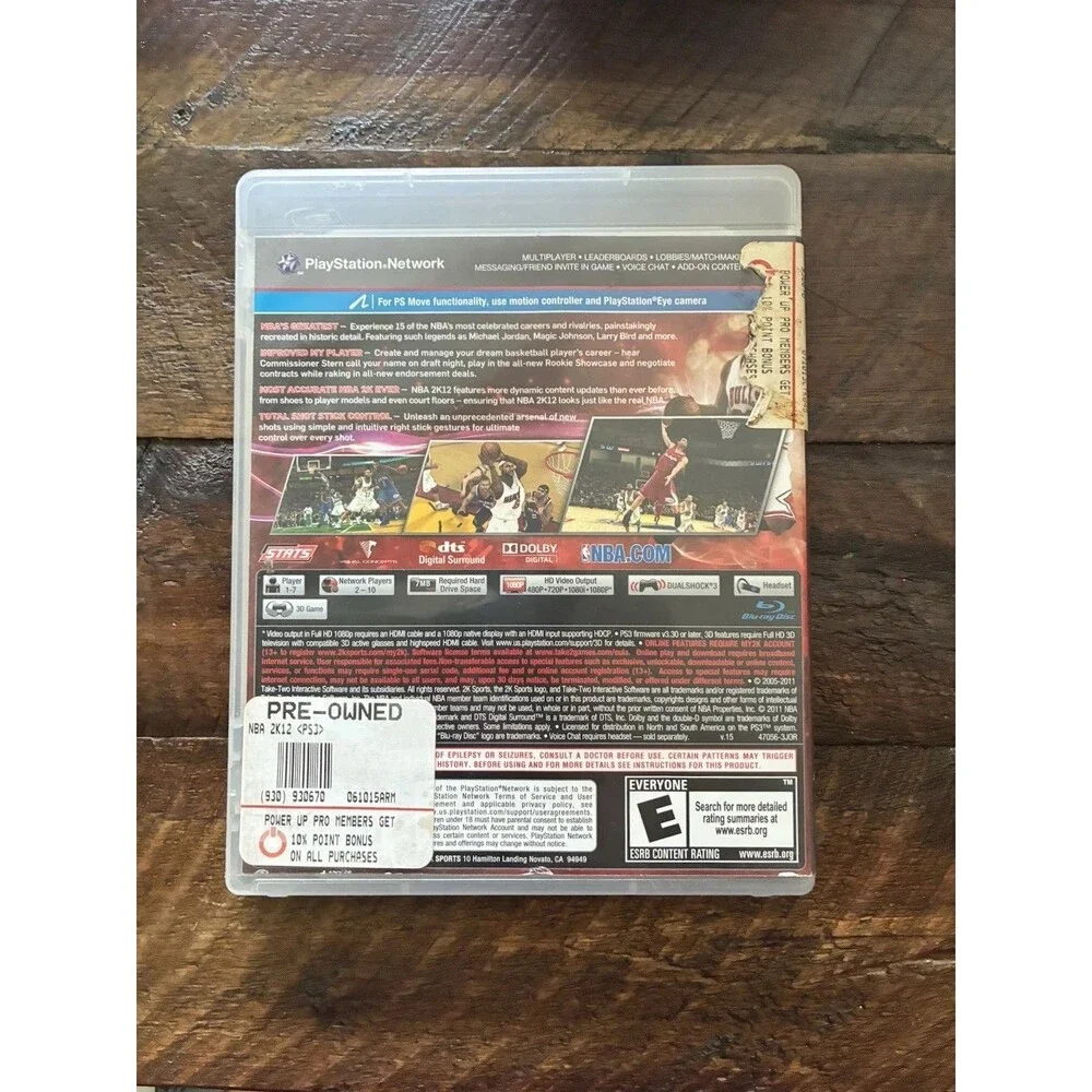 NBA 2K12 Sony PlayStation 3 PS3 Complete CIB Tested Michael Jordan 2K Sports